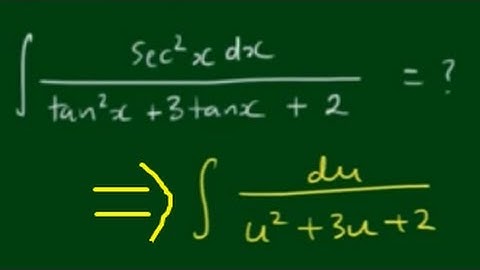 Integral of ∫sec^2(x)/[tan^2(x) + 3tan(x) + 2]dx