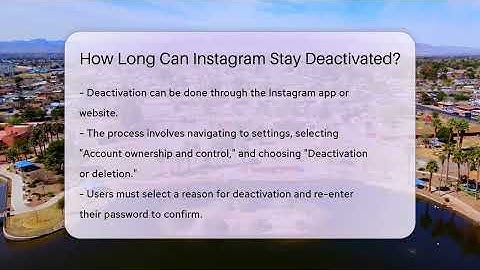 How Long Can Instagram Stay Deactivated? - Everyday-Networking