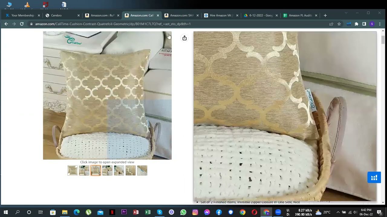 CaliTime Review ASIN: CaliTime Pack of 2 Cushion Covers Throw Pillow | Amazon Listing Optimization