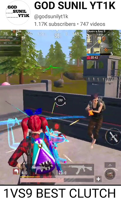 1VS9 BEST CLUTCH @GOD, SUNIL YT1K @opchiku18 @GhayalTiger #shorts #1vs4, Clutch