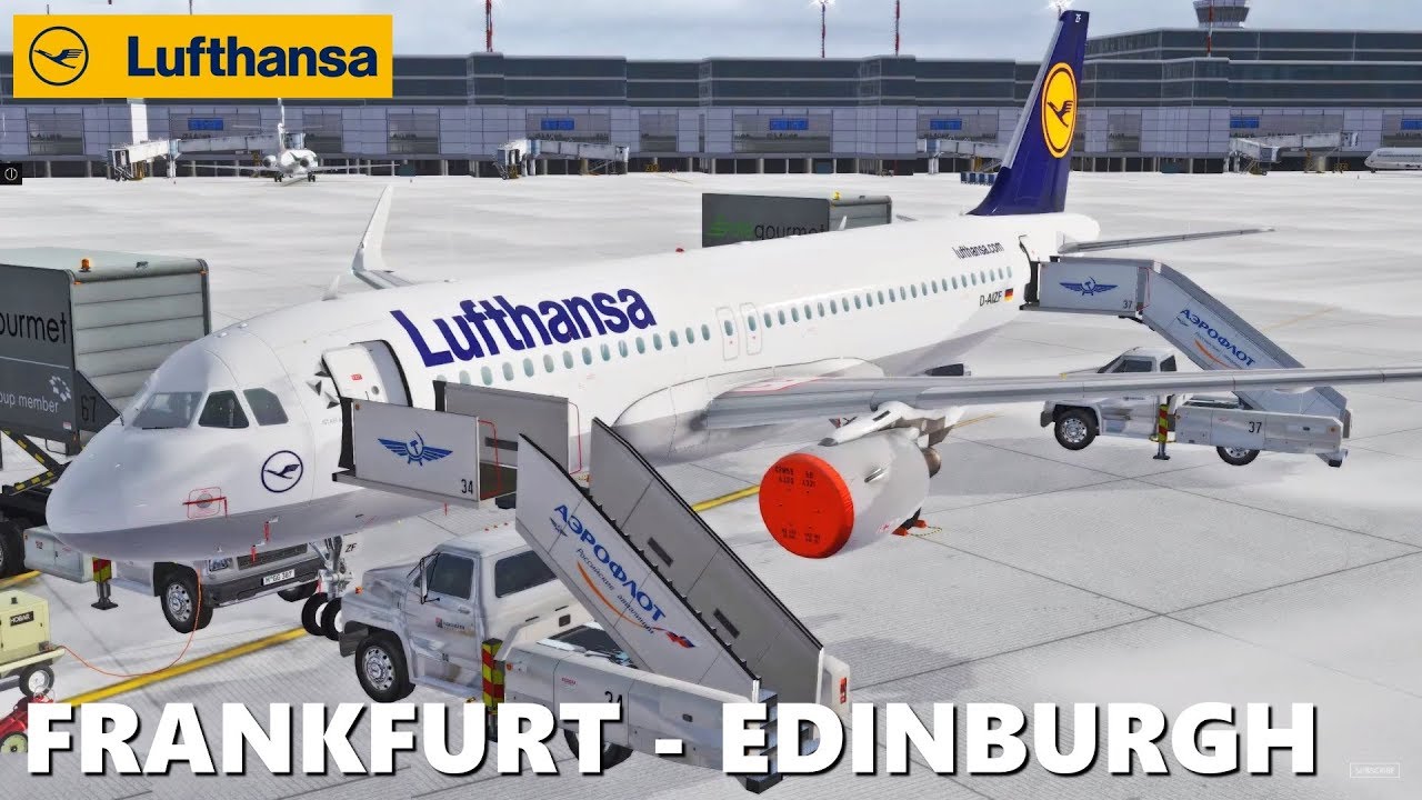 ️ XPLANE 11 LUFTHANSA FRANKFURT (EDDF) EDINBURGH (EGPH) LIVE