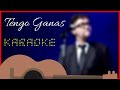 TENGO GANAS KARAOKE, PISTA EN GUITARRA