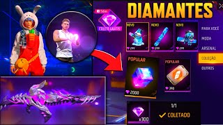 EVENTO DE DIAMANTES GRÁTIS TEMPORÁRIOS, NOVAS SKINS, PRÓXIMOS EVENTOS - NOVIDADES FREE FIRE