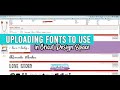 How to Upload Fonts to Use in Cricut Design Space