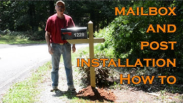 Mailbox and Post Installation 4X4 Treated Post