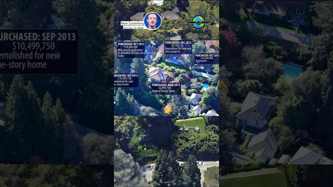 Исследуйте особняк Марка Цукерберга из пяти домов