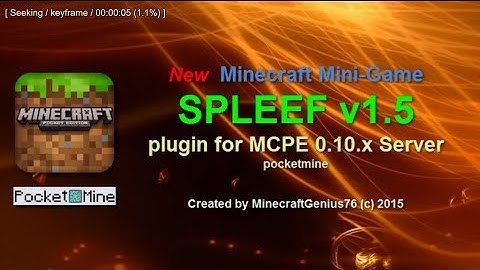 New SPLEEF v1.5.3 | MCPE 0.10.x mini-game | Pocketmine | GitHub