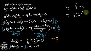 Differential Equations | Integrating Factors Found by Inspection