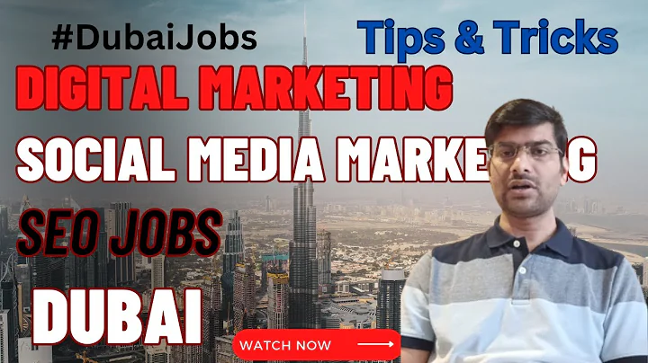 Hur man får jobb inom digital marknadsföring, sociala medier marknadsföring och SEO i Dubai 2023 | Tips för jobb i Dubai