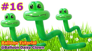 Balloon Snake TUTORIAL #16 balloon animals for beginners