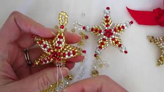 Star ornament bead weaving tutorial