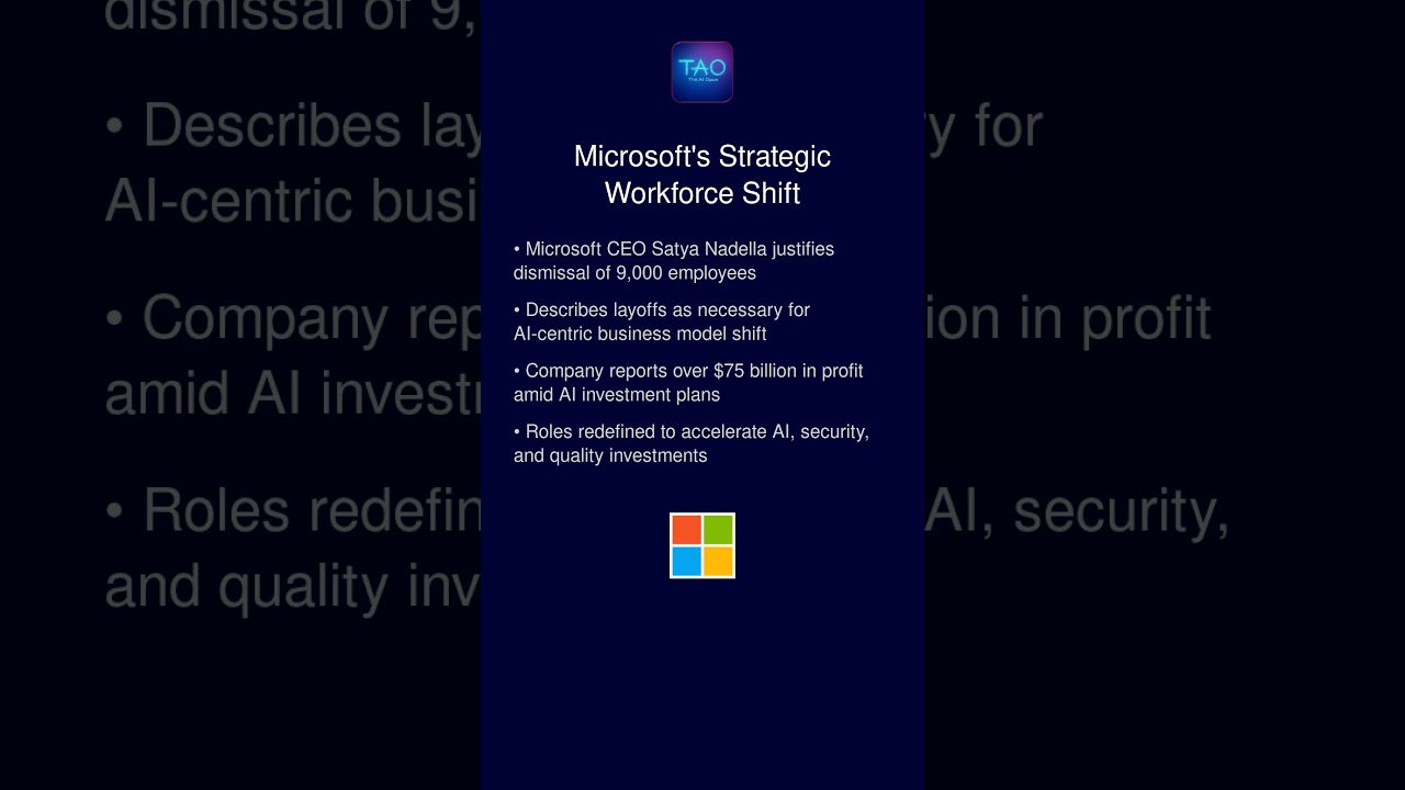 Microsoft CEO Justifies 9,000 Layoffs as "Enigma of Success" 