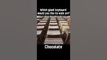 Which giant keyboard would you like to walk on?   #asmr #satisfying #shortvideo #short #asmrsounds
