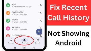 How To Fix Call History Not Showing On Android | Recent Call History Not Showing