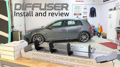 CJM Industries Beri-Backer MK7.5 Golf R Rear Diffuser Installation and Review (Part 2 of 3)