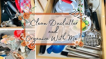 *New* Kitchen Drawer Clean Out, Declutter, & Organizing  || Tiny Tidy Tuesday Collaboration!