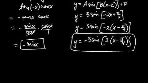 Using the Fundamental Identities part 2 (Even/Odd, Cofunction Identities)