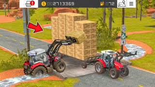 Making Square Straw Bales With Multiplayer In Fs18 | Fs18 Multiplayer Gameplay | Timelapse 