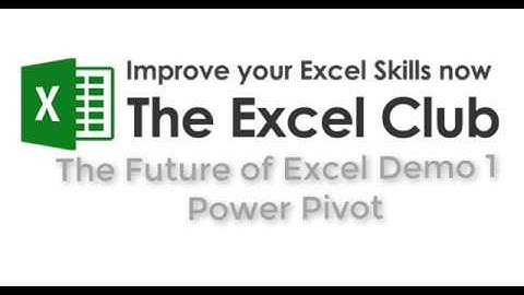 Excel Power Tools - Power Pivot Demonstration