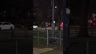 Acold Gloomy Uk Aqueue Of Cars On Straight Line.adeliveroo Driver.5 Motorcyles On Opposite Ends.vans