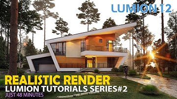 LUMION 12 TUTORIAL #2 EXTERIOR RENDER#1GORKI HOUSE AFTER RAIN