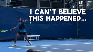 My First Match On Camera + Training with ATP Coach - Episode 4 screenshot 2