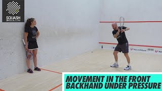 Squash tips: Movement In The Front Backhand Under Pressure with Jesse Engelbrecht