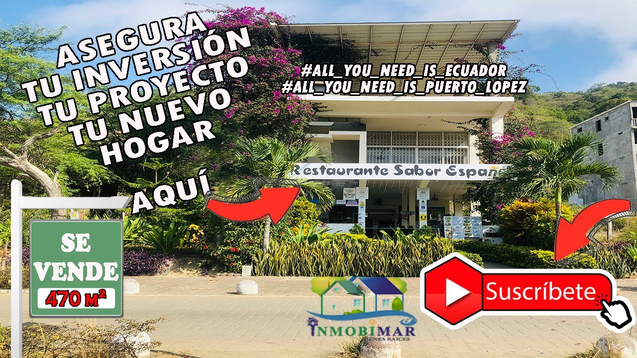 🟢Se Vende CASA DE PLAYA EN PUERTO LOPEZ ECUADOR🧿 Inmobimar YouTube