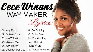 Listen to WAY MAKER, BELIEVER FOR IT - Cece Winans, Tasha Cobbs | Best Gospel Songs With Lyrics