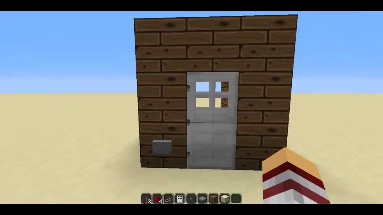 Minecraft 1 7 9 Redstone Smart Iron Door Tutorial Youtube