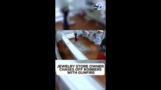 Riverside smash-and-grab robbers steal thousands in jewelry as owner opens fire