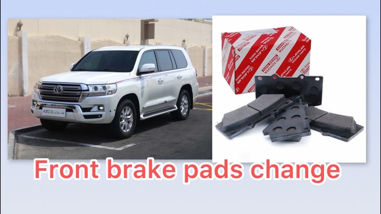 Toyota Land Cruiser front brake pads change #automobile #youtube 
