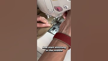 HOW TO attach belt loops easily, sewing tutorial