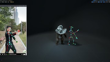 Reconstruct 3D human skeletal data from kung fu videos using the UE5.5 AI Motion