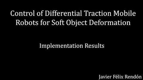 Control of Differential Traction Mobile Robots for Soft Object Deformation: Implementation Results