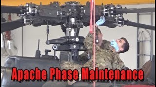 AH 64 Apache Helicopter Phase Maintenance