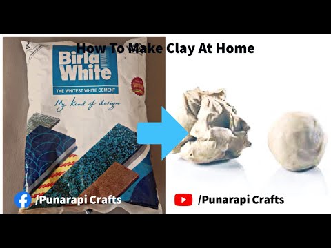 Homemade Cement Clay - YouTube