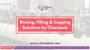 Rinsing, Filling and Capping Solutions by Clearpack