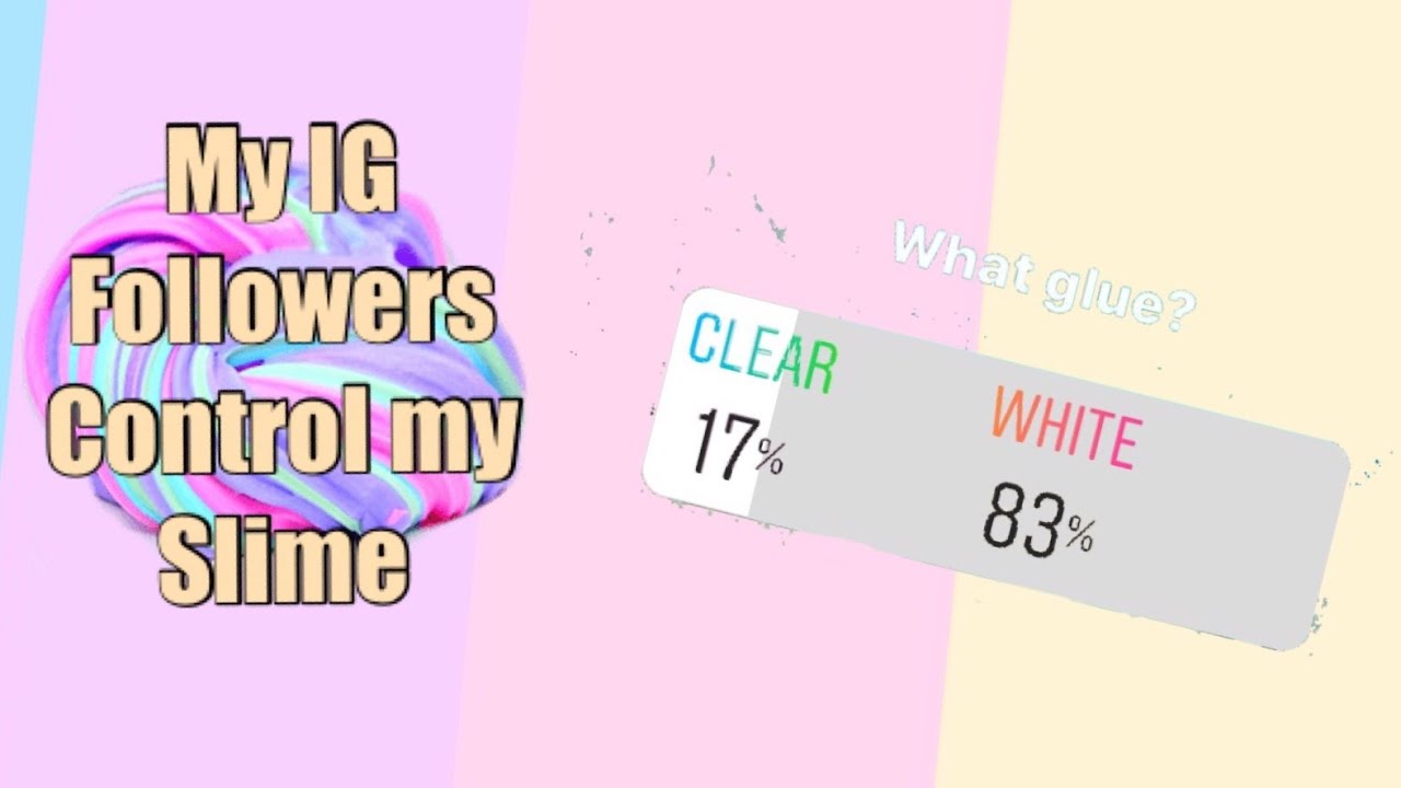 My Instagram Followers Control my Slime | 