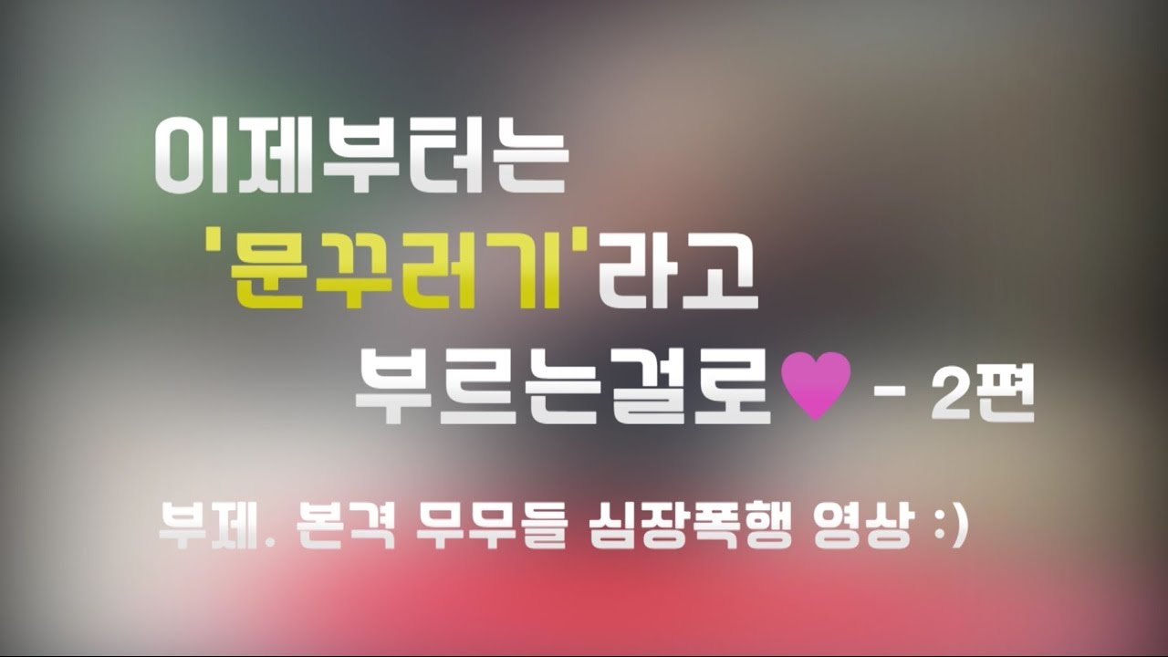 마마무(mamamoo) - 본격 무무들 심장폭행 영상 (문꾸러기 2탄)