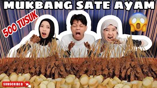 MENGUKIR SEJARAH DIINDONESIA❗️MUKBANG 500 TUSUK SATE AYAM 😱PERUT SAMPE MUAL❗️