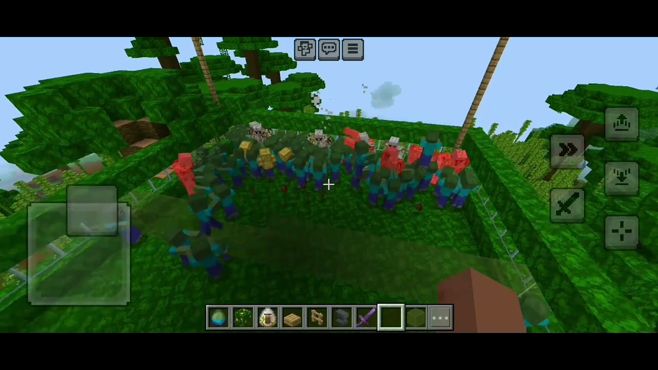 100 zombies vs 10 iron golem