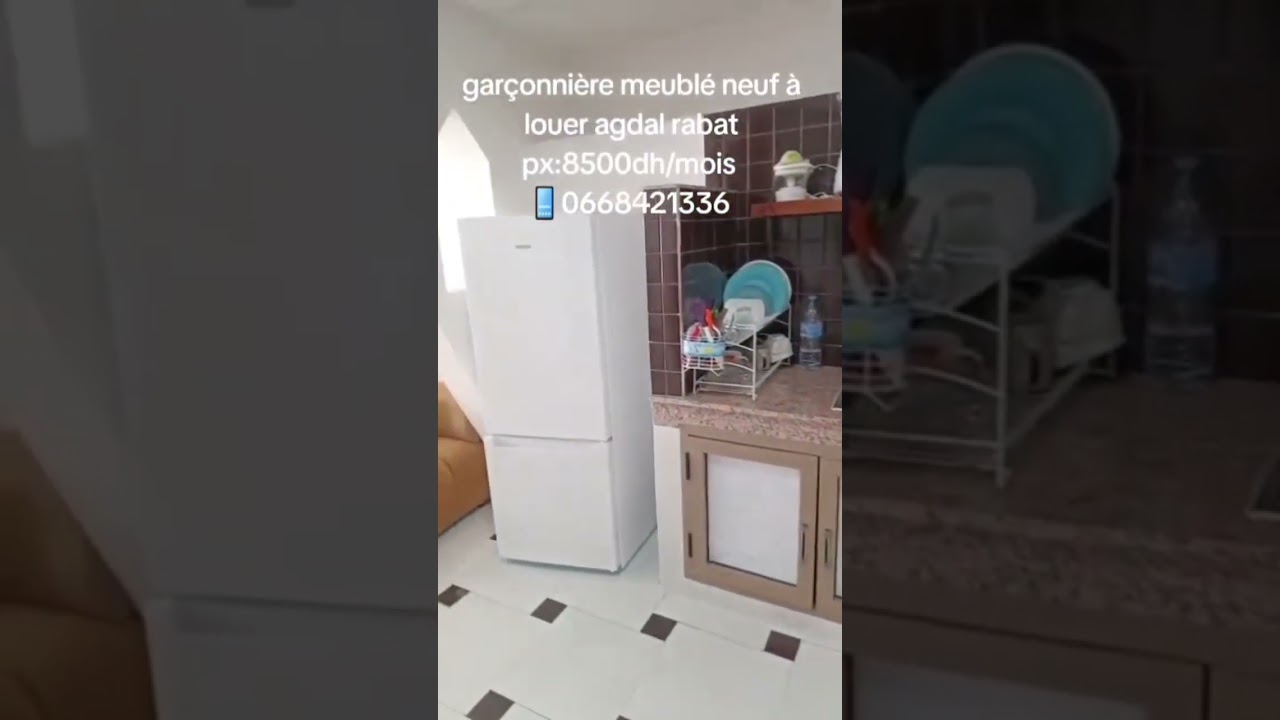 #garçonnière meublé à louer dans le quartier de agdal rabat 8500dh/mois