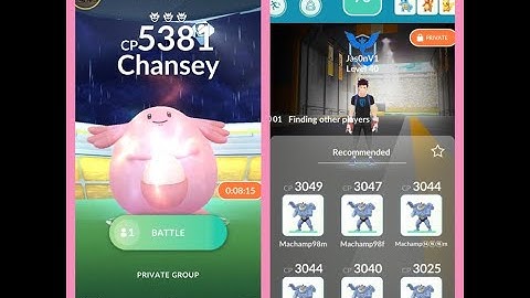 Chansey Level 3 Raid Boss - No Boost Solo Battle
