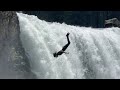 Jumping massive waterfall in northern california  75 feet