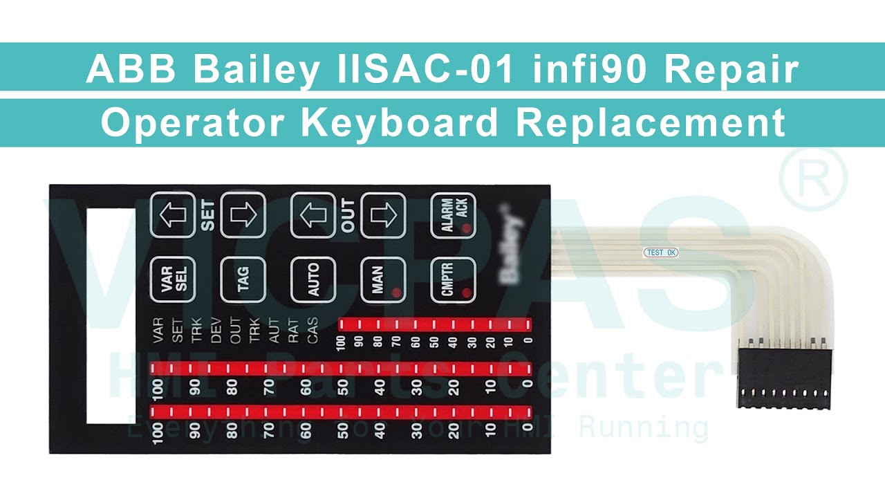 IISAC-01 infi90 ABB Bailey Operator Keyboard Replacement Repair - YouTube