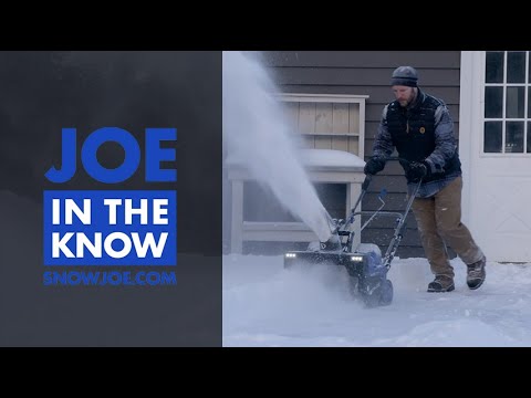 Snow Joe 24V X2 SB22 - Brushless Cordless Single-Stage Snow Blower Kit - In  Action Demo 