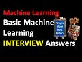 Machine Learning Interview Questions Answered