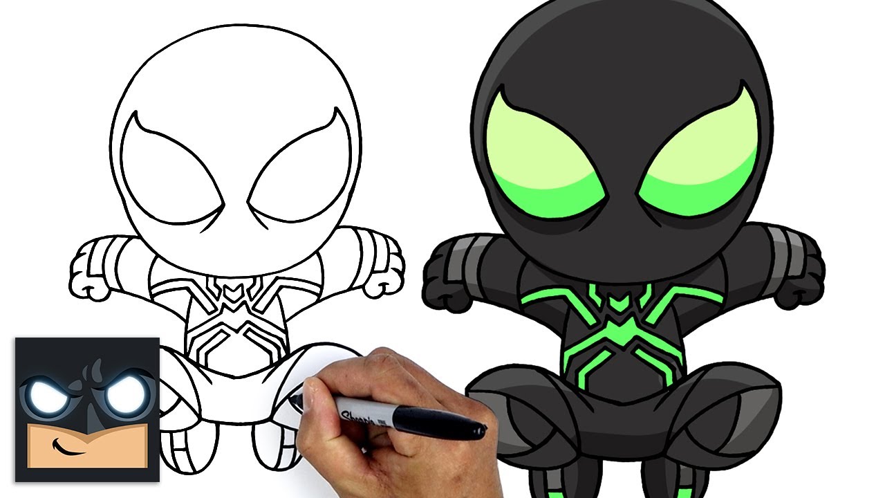 How To Draw Spider-Man PS4 | Big Time Stealth Suit - YouTube