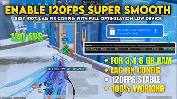 💫120 FPS+SUPER SMOOTH CONFIG BGMI 4.1 |BGMI LAG FIX CONFIG 4.1 | 120 FPS LAG FIX CONFIG PUBG 4.1